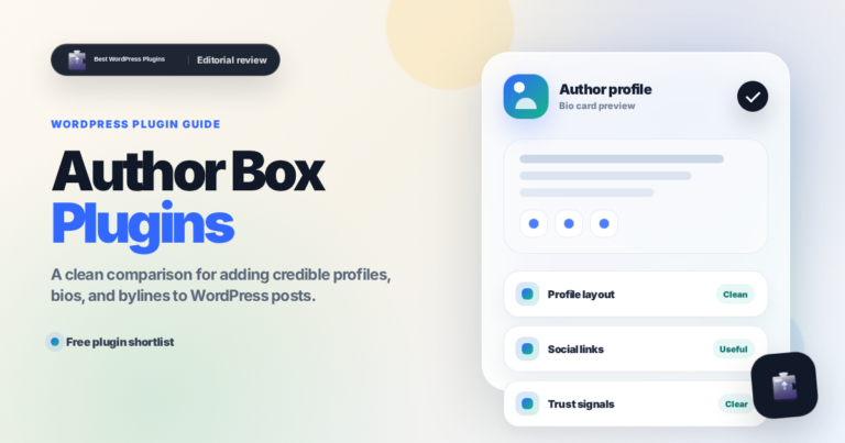 Best free WordPress author box plugins featured banner