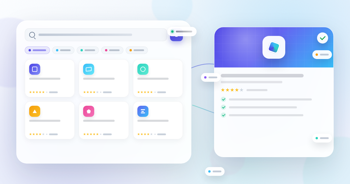Plugin discovery and review illustration