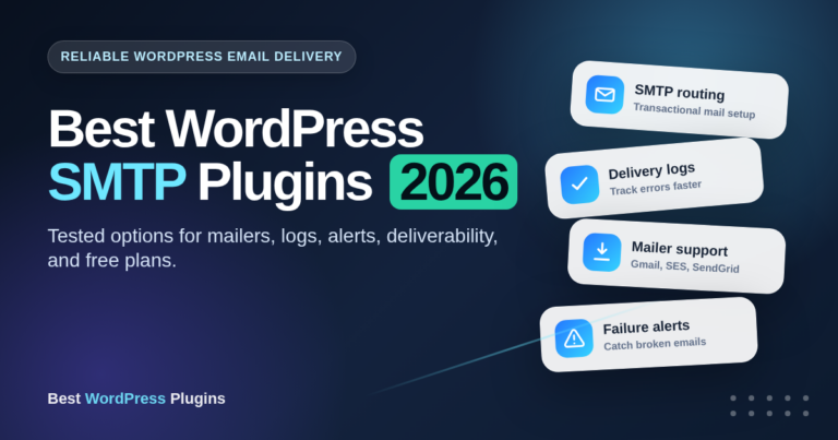 Featured image for Best WordPress SMTP Plugins in 2026