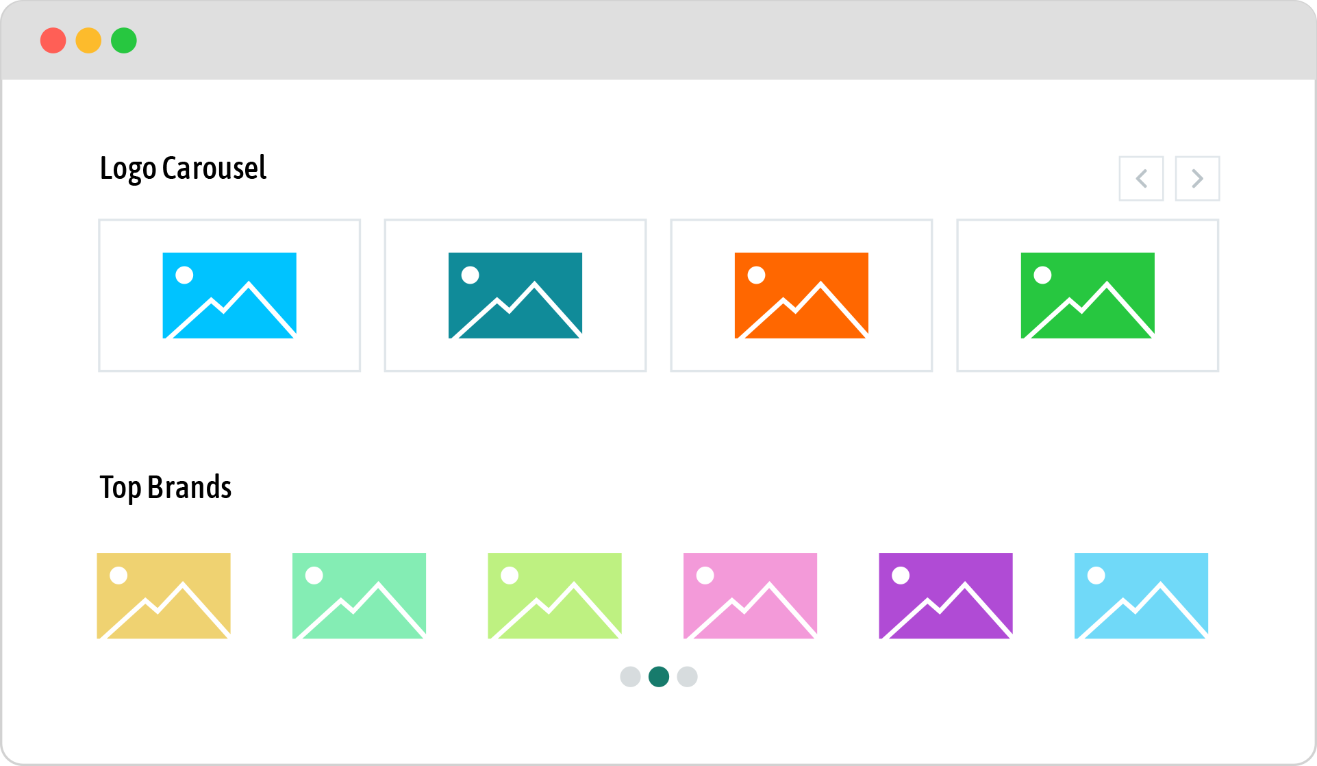 Logo Carousel frontend live demo showing a responsive client logo carousel with multiple brand marks