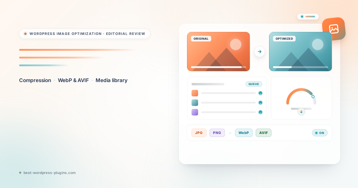 ShortPixel review featured banner - WordPress image optimization, compression, and WebP and AVIF conversion.