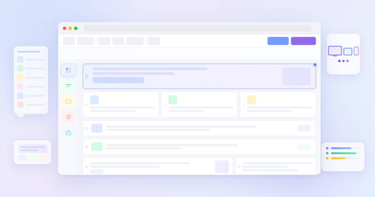 Beaver Builder Review 2026 featured banner showing a browser editor canvas with drag-and-drop blocks and module panel representing the WordPress page builder interface