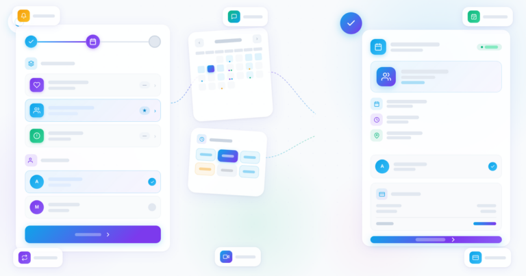 LatePoint Review 2026 featured banner showing booking wizard interface and calendar scheduling