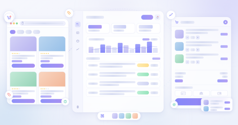 WooCommerce Review 2026 featured banner showing ecommerce storefront admin dashboard and checkout flow composition