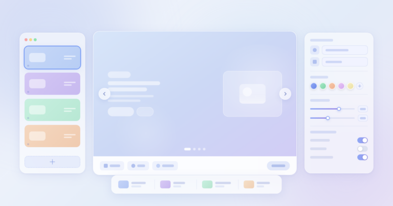 Depicter review featured banner showing the modern WordPress slider and carousel plugin visual editor interface.