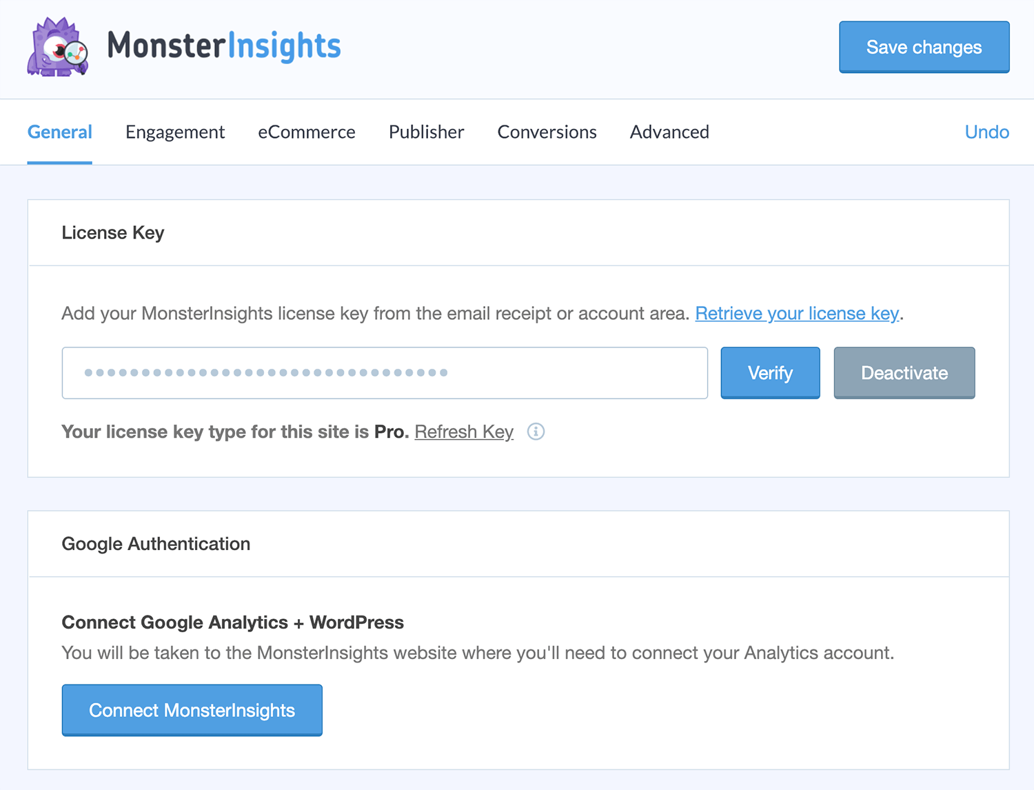 MonsterInsights setup wizard showing the Google account authentication step with the OAuth authorization prompt, the Google account picker, and the MonsterInsights permissions request screen.