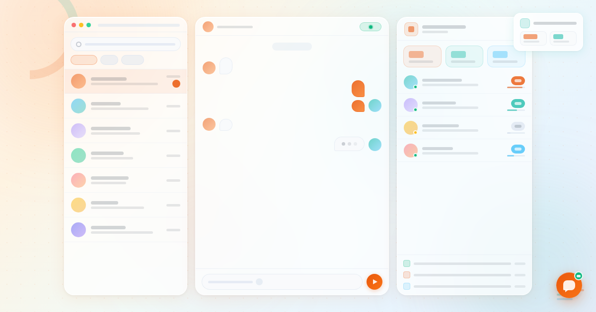 Olark Review 2026 featured image showing a three-panel live chat interface concept