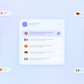 Abstract multilingual WordPress plugin review banner for Polylang.