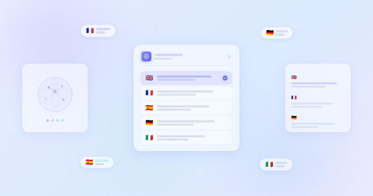 Abstract multilingual WordPress plugin review banner for Polylang.