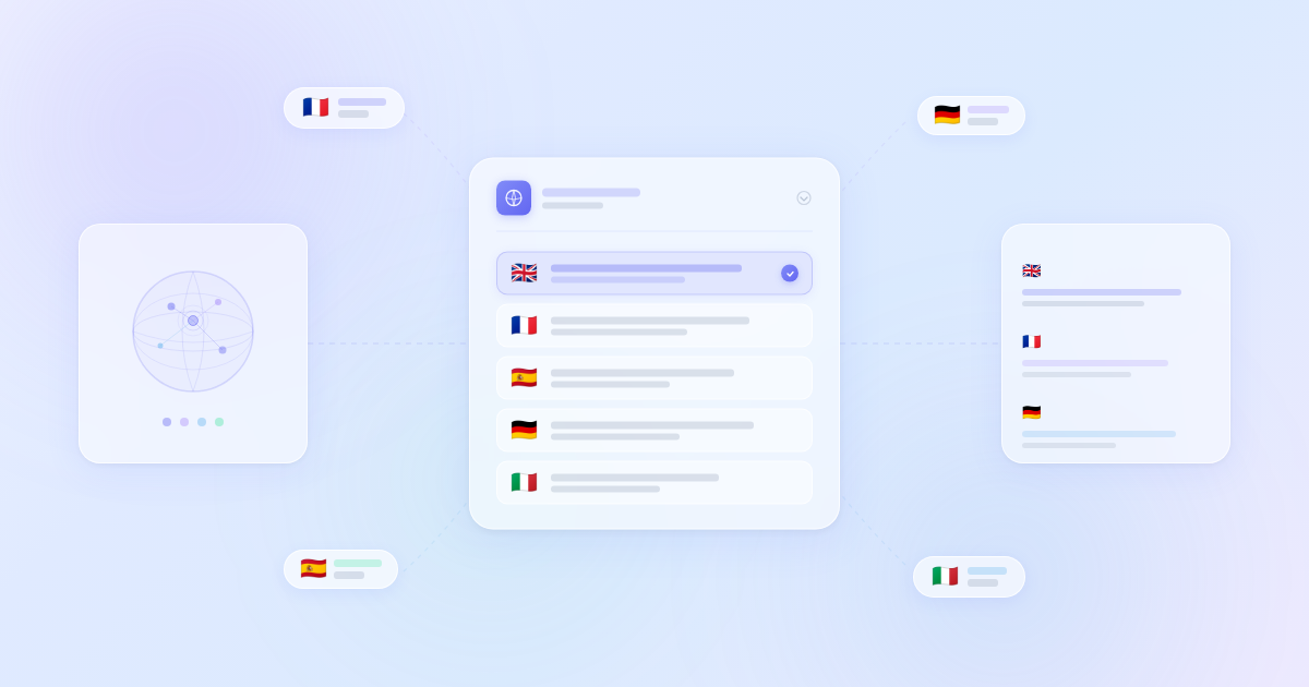 Abstract multilingual WordPress plugin review banner for Polylang.