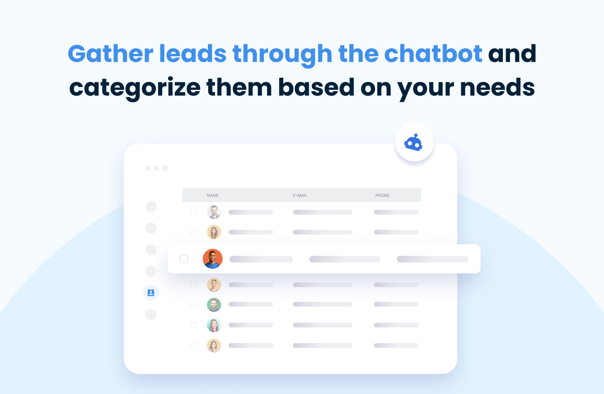 Smartsupp chatbot lead collection flow builder