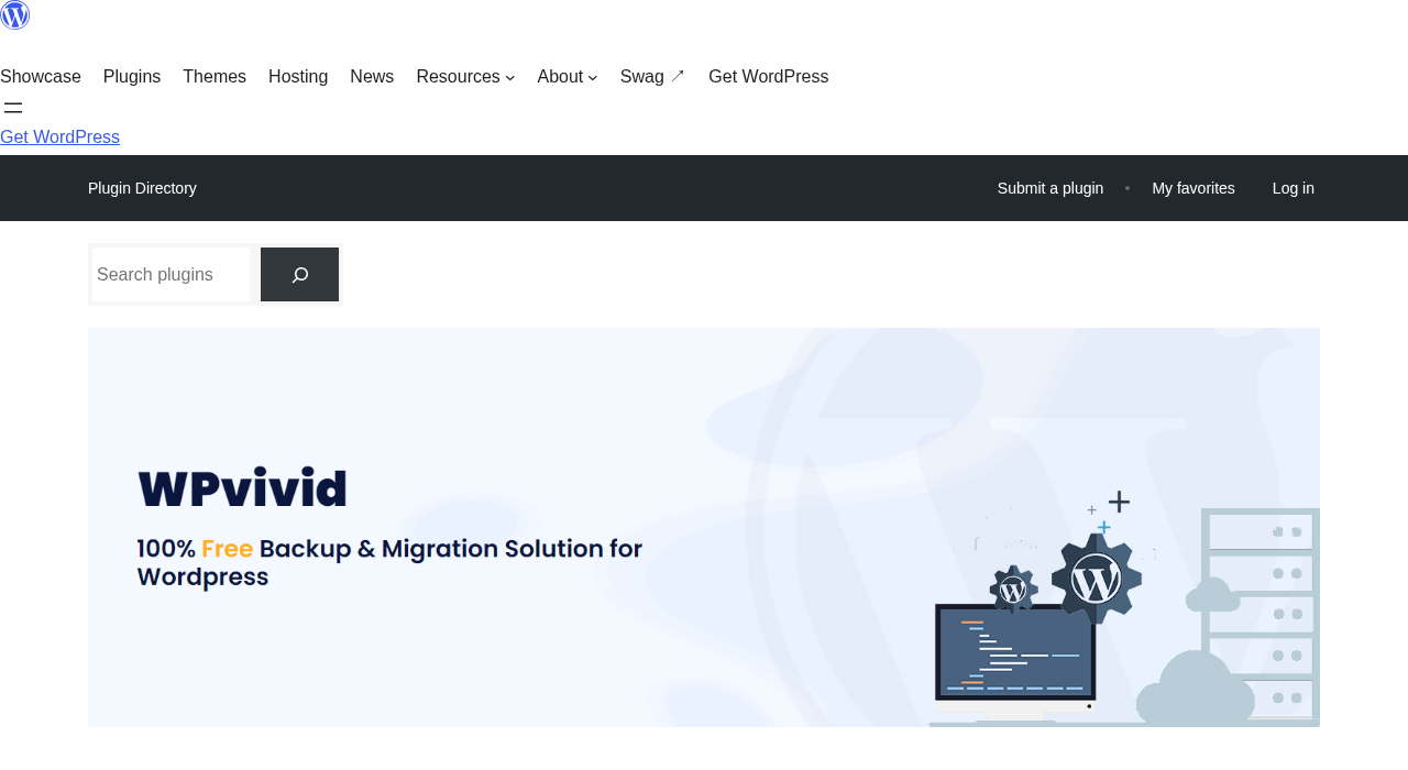 WordPress.org listing for WPvivid Backup Migration and Staging showing 4.9-star rating, 900,000 plus active installations, version 0.9.132, and WordPress 7.0.4 compatibility