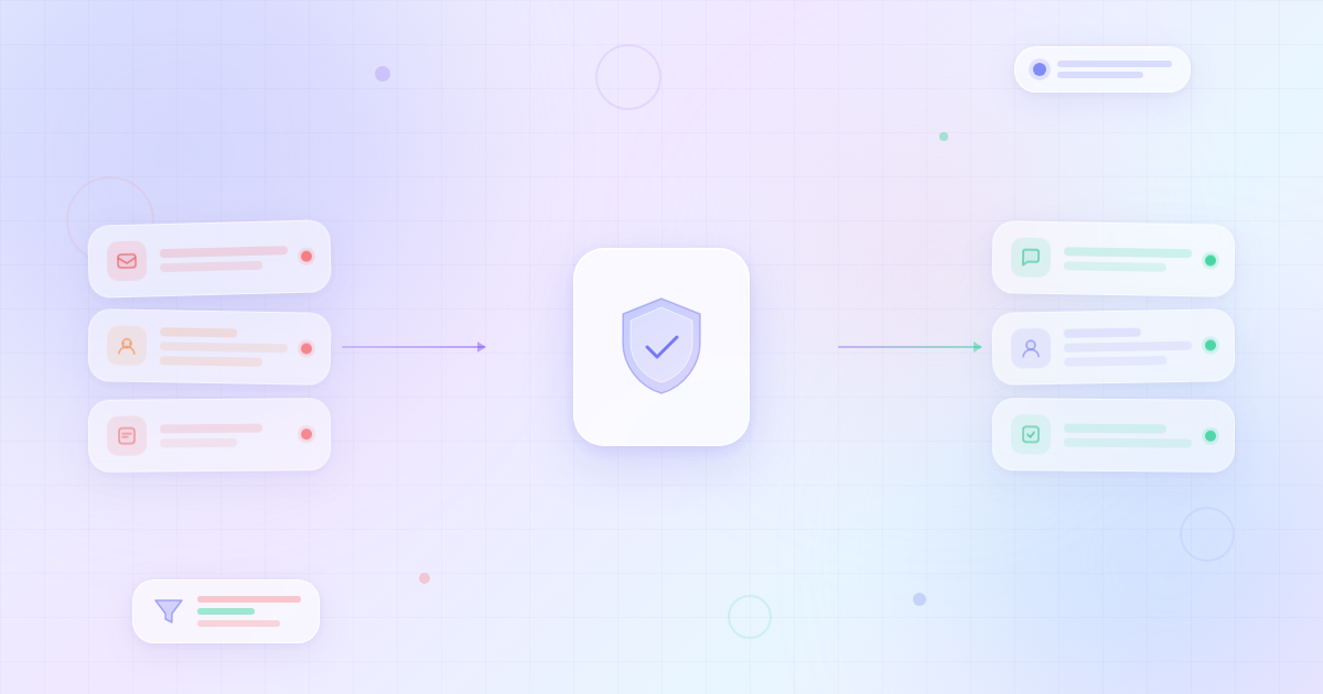 Best WordPress Anti-Spam Plugins (2026) featured banner showing abstract spam-filter concept with shield and blocked cards