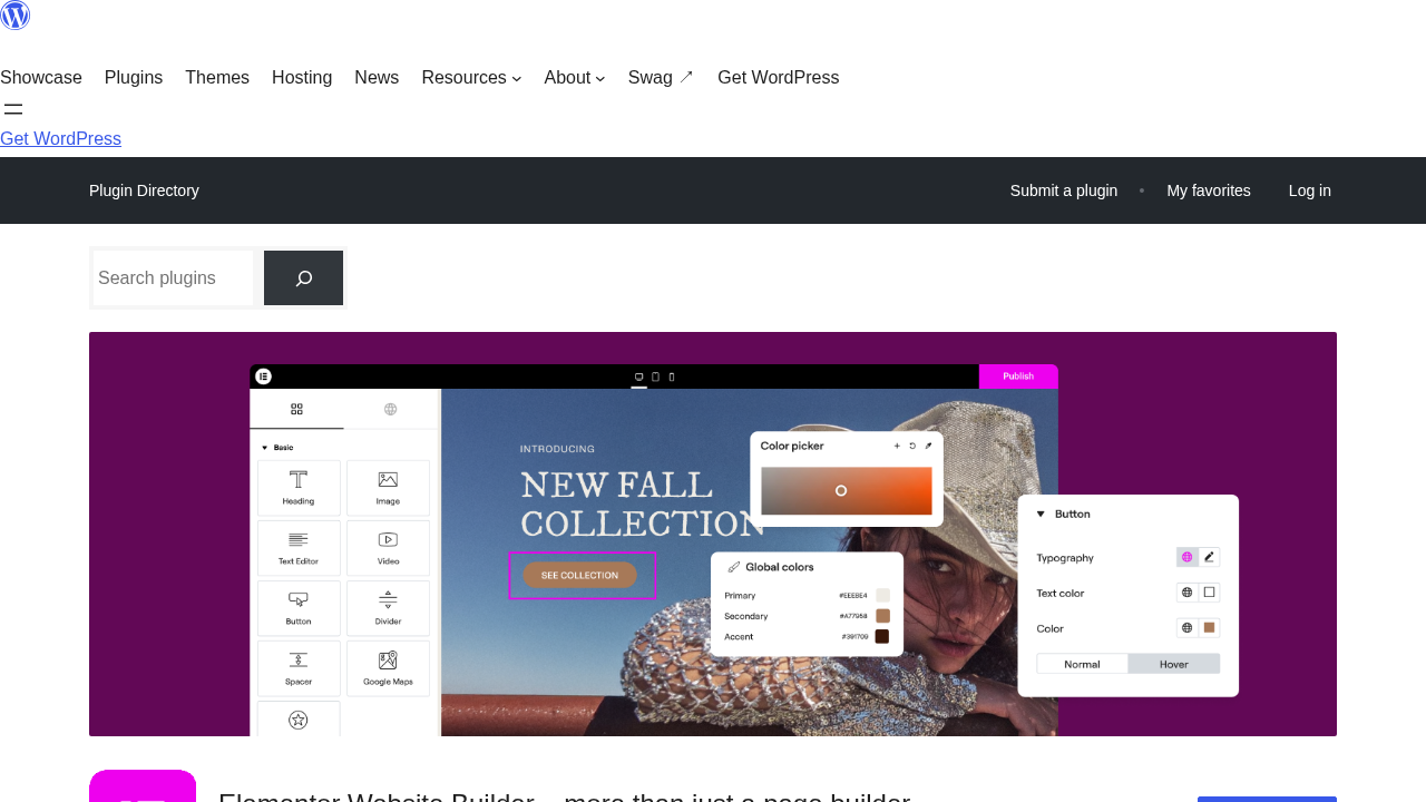 Elementor page builder Atomic Editor interface showing the elements panel on the left and the live canvas preview with real-time responsive editing