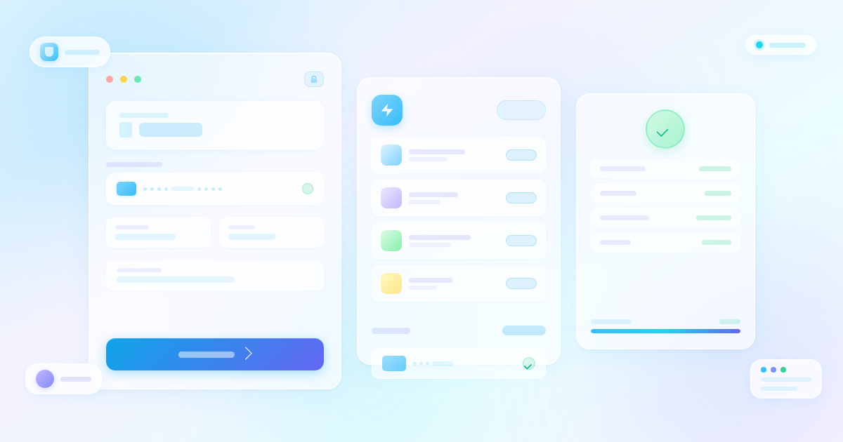 WP Simple Pay Review 2026: WordPress Stripe Payment Plugin Tested - banner showing glassmorphism payment form cards with card inputs, payment summary, and success confirmation